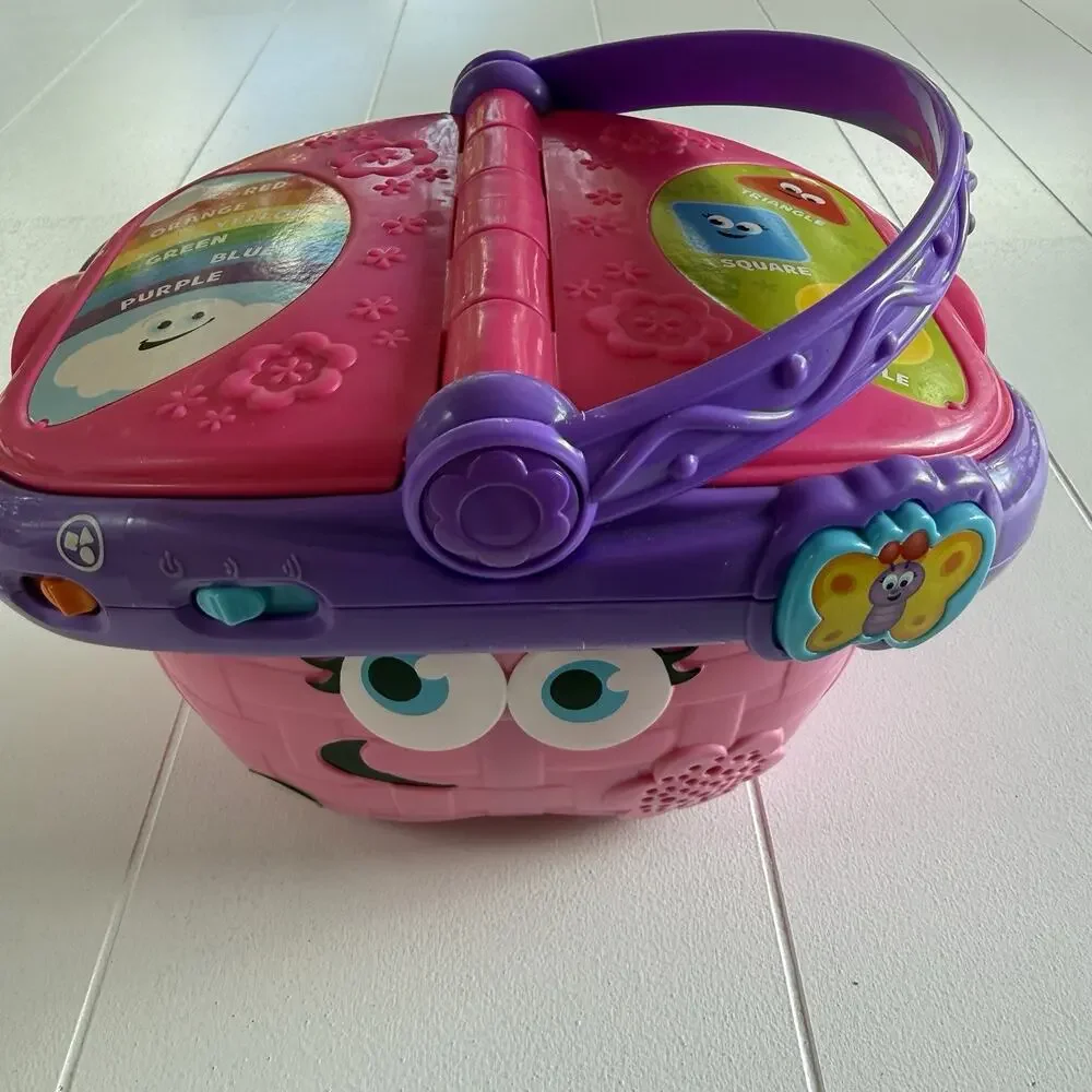 Leap Frog Pink Picnic Basket Toy Working Buttons and Music Basket Only